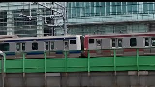 5月3日 E531系K465編成+K423編成が通過するシーン
