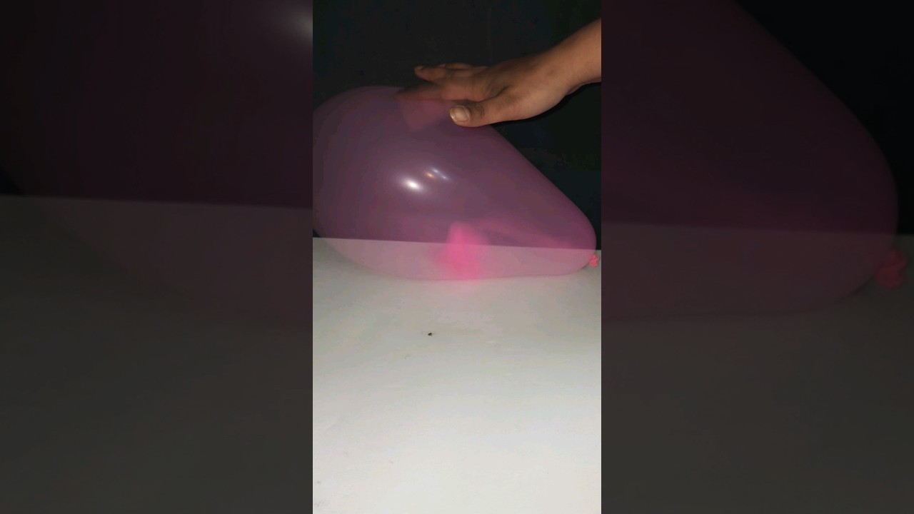 Balloon with petrol experiment 