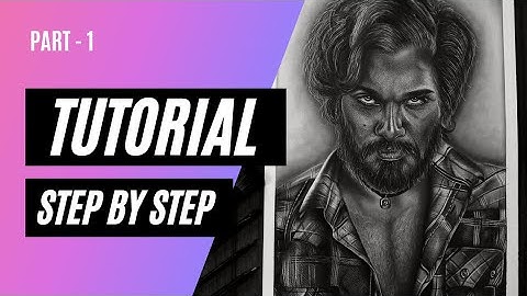 How to draw HYPER REALISTIC PORTRAIT | How to draw ALLU ARJUN | Step by step | Tutorial part -  01