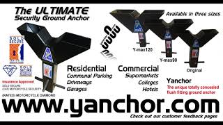 The Ultimate Motorcycle Security Ground Anchor