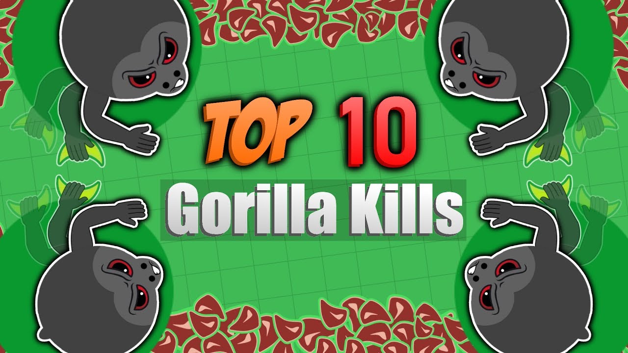TOP 10 BEST GORILLA KILLS BY BANDITO! (Mope.io Top 10 Best)