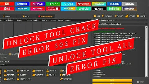 Unlock tool crack error 502 || unlock tool crack server offline error || All error fix