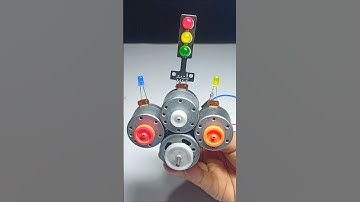 Multipulley belt drive generator ° DC Motor #dcmotor #tech #dynamo #shorts