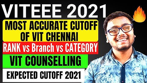VITEEE 2021 🔥 | VITEEE 2021 EXPECTED CUTOFF 🥳 | VITEEE 2021 RANK vs BRANCH | VIT RANK VS BRANCH
