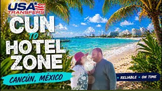 USA Transfers Cancun, Mexico International Airport Terminal 3 & gauntlet walkthrough
