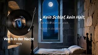 Wach in der Nacht lyrics