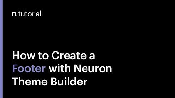 How to Create a Footer Template in WordPress with Neuron Builder