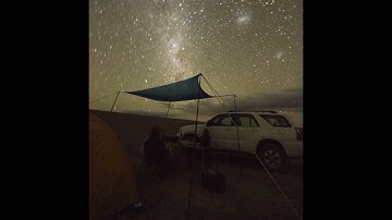 Atacama Desert with Time Lapse of Milky Way