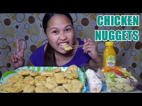 CHICKEN NUGGETS MUKBANG || POTATO SALAD
