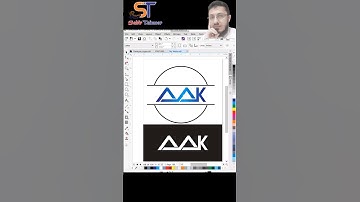 AAK Logo Design in CorelDraw #youtubeshorts #shorts #coreldraw_logo_design