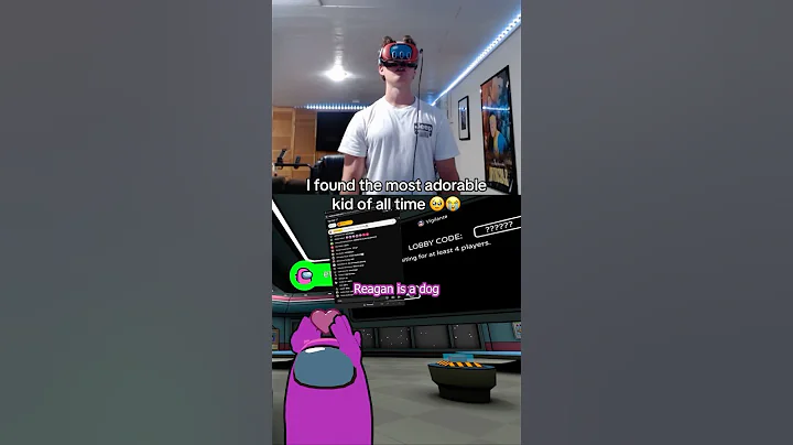 The Most Adorable Among Us VR Player Ever