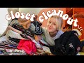 CLOSET CLEANOUT | trying on 65 thrifted pieces to hopefully get rid of some clutter | WELL-LOVED