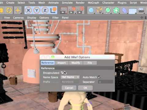New in CINEMA 4D R13 - 8. Xrefs