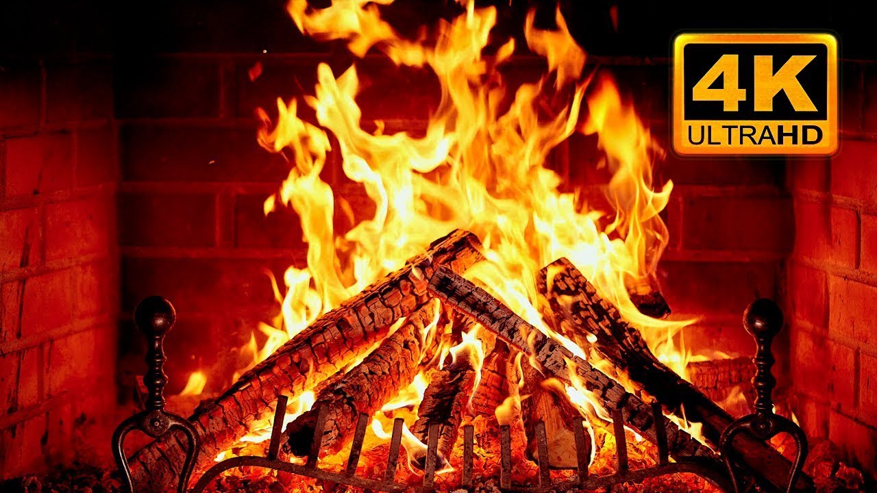 Fire Youtube FIREPLACE 4K 🔥 Fireplace video with Burning Logs & Fire Sounds ...