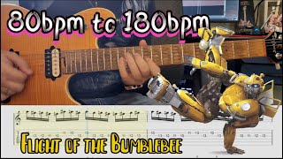 80bpm to 180bpm Flight of the Bumblebee guitar study / Adaptation for Guitar by Warleyson Almeida