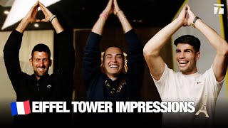 EIFFEL TOWER IMPRESSIONS - Djokovic, Alcaraz, Sabalenka & more give it their best shot 🇫🇷