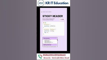 Sticky Headers: 📌 Enhancing User Experience with CSS #shorts #tutorial #coding