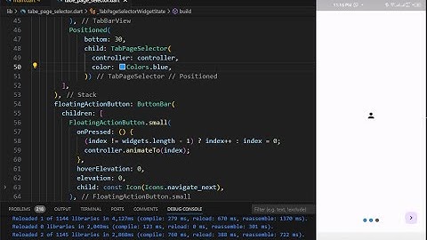 TabPageSelector Widget | Flutter | Dart