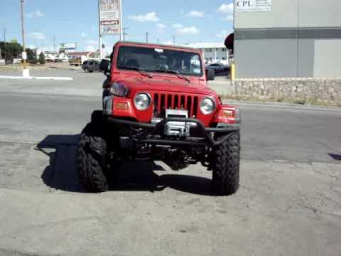 LS2 400hp V8 Jeep wrangler TJ driven for first time - YouTube