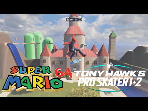 Peach's Castle (Mario 64) - Tony Hawk's Pro Skater 1+2 Custom Park