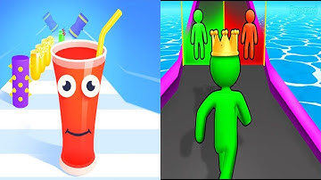 Juice Run VS Giant Rush - All Levels Gameplay Android, ios (Part 148)
