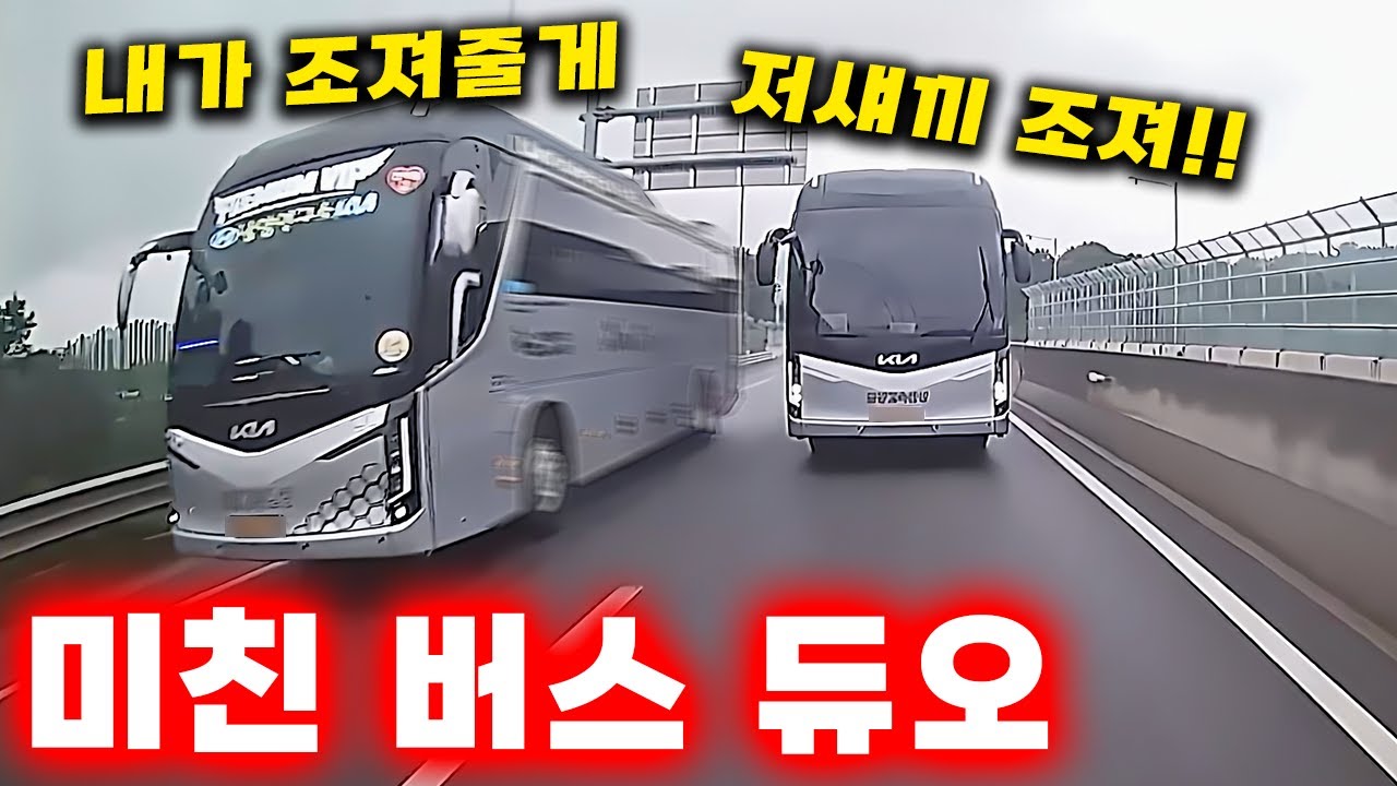 [그것이 블랙박스] 갑자기 이유없이 공격하는 미친 관광버스들 