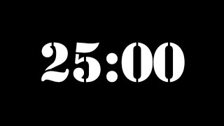 25 Minute Timer | 1500 Second Timer | 25 Minute Countdown