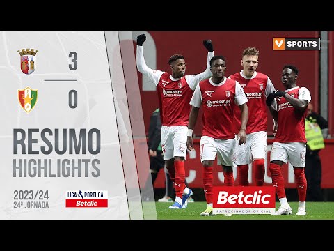 Resumo: Braga 3-0 Estrela Amadora (Liga 23/24 #24)