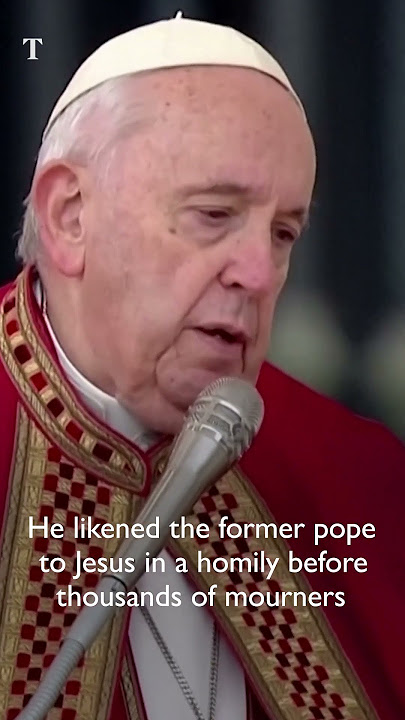 Pope Francis presides at the funeral of former Pope Benedict XVI