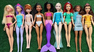 Mattel Disney Princesses Dress up Ariel, Rapunzel, Belle, Tiana, Sindirella, Mulan DIY 5, 1