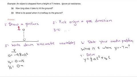 Ch. 2 pt. 5: Freefall from Mastering AP® Physics C: Mechanics (2020-2021)