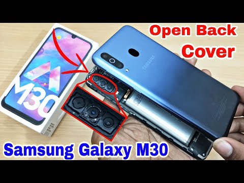 Samsung Galaxy M30 Remove Back Cover | Open Back Cover Samsung Galaxy M30 | What's Inside Back Cover