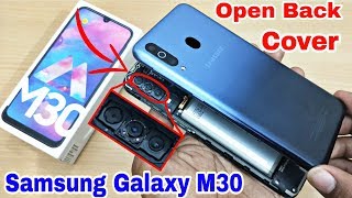 Samsung Galaxy M30 Remove Back Cover | Open Back Cover Samsung Galaxy M30 | What's Inside Back Cover