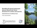 Rewilding european landscapes lessons learned  future directions for science  practice