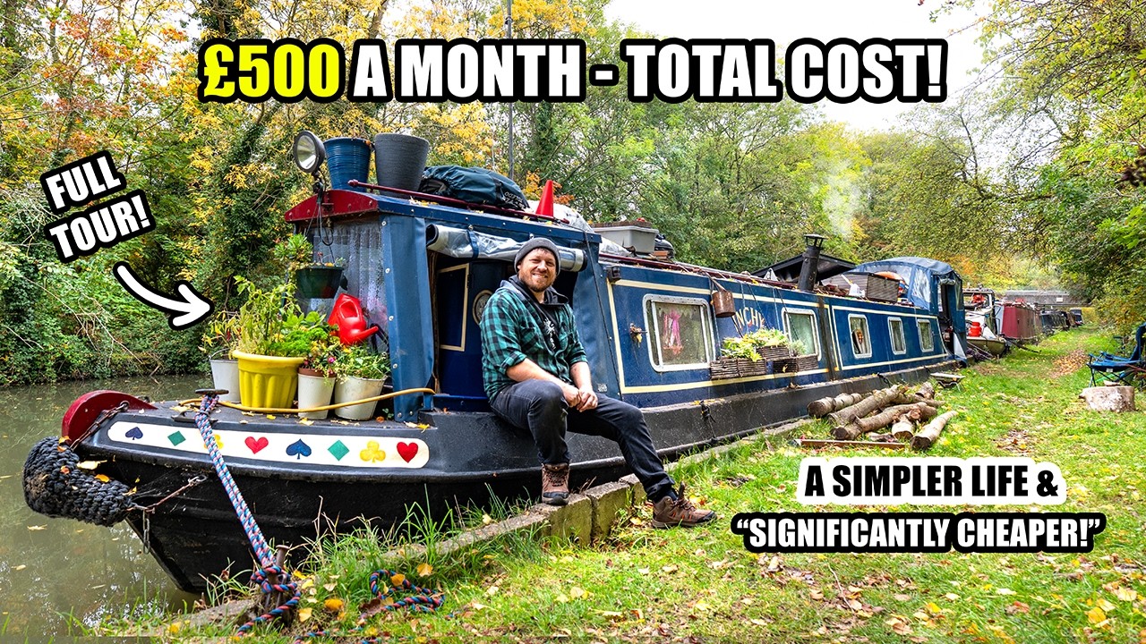 Inside the Off-Grid Floating Home of a Single Dad - He Quit 'Normal' Life!