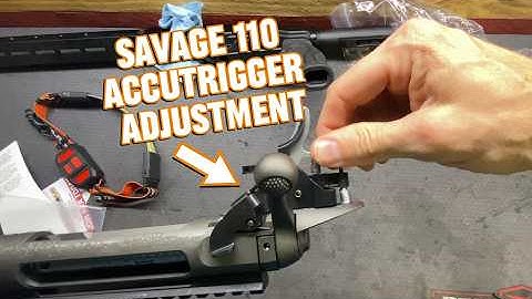 Savage 110 geweer trekker afstelling | Accutrigger