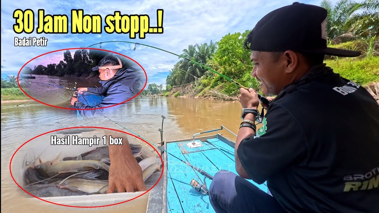 Menyusuri sungai dan memancing ikan baung || hasil ikan yang sangat melimpah full trip
