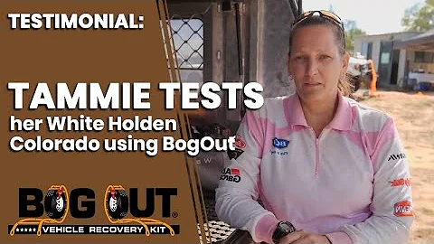 Tammie uses the BogOut on her Holden Colorado and ...