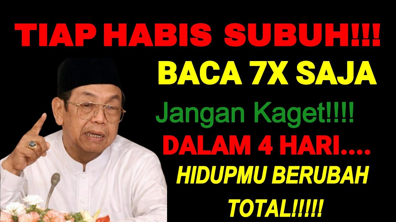 Cukup 3 Menit Setelah Subuh! Baca Surah Pendek Ini 7x, Rezeki Mengalir Deras Tanpa Henti 💸💸.