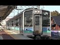 ＪＲ大糸線　豊科駅　Ｅ１２７系 の動画、YouTube動画。