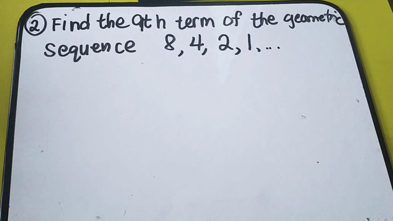Example of Finding nth term of Geometric Sequence - YouTube