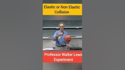 Elastic or Non Elastic Collision Experiment | Professor Walter Lewin Experiment #ytshorts #physics