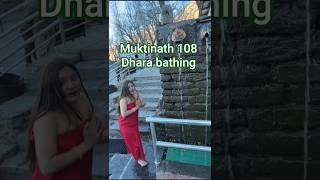 Sacred Bathing At The Holy 108 Dhara In Muktinath Temple