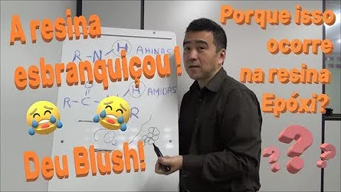 O que escurece resina?