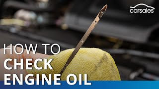 How to check your car's engine oil at home | carsales