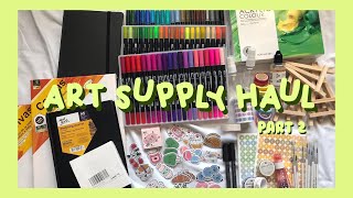huge art supply and stationary haul | no talking | ASMR | lazasa & shopee finds screenshot 1