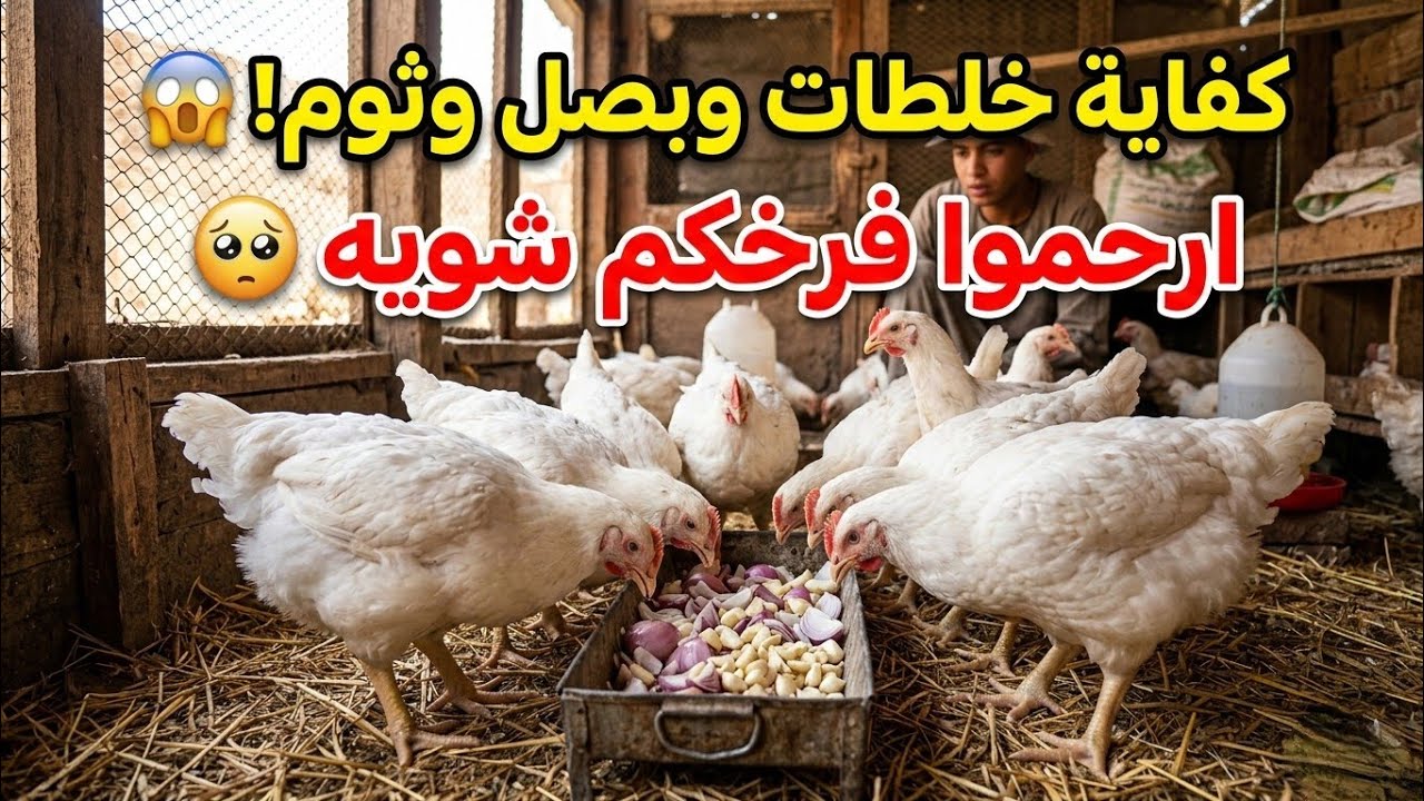 كوارث البصل والثوم وليه المزارع الكبيرة مش بستخدم البصل والثوم 🤔#اكسبلور #دجاج 