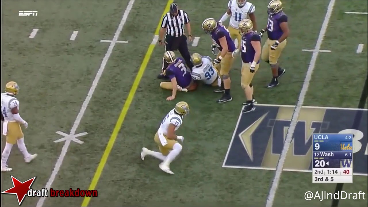 Jake Browning (Washington QB) vs UCLA - 2017