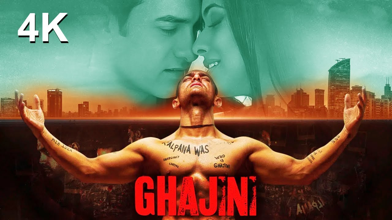Ghajini Full Movie 4K  Aamir Khan Asin Jiah Khan Pradeep Rawat   2008