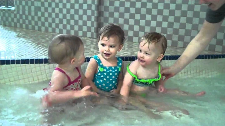 Lily Lynette Furneaux At The Pool With Her Two Bes...
